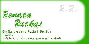 renata rutkai business card