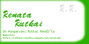 renata rutkai business card